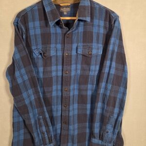 L.L. Bean Signature Heritage Textured Flannel Shirt (K344)